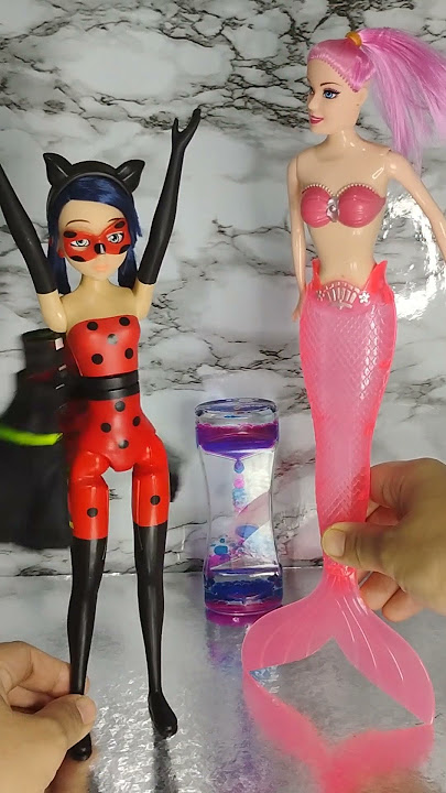 CUTE PINK MERMAID AND TRANSFORMING LADYBUG #ytshorts #viralshort