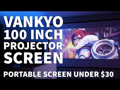 Vankyo Projector Screen Installation – Budget 100 Inch First Projector Screen Wall Setup for 1080P