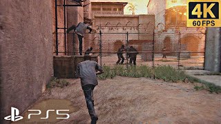 PS5) Uncharted 4 prison Escape Scene| The most ICONIC Mission in Uncharted EVER SAM [4K 60PFS]