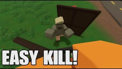 EASIEST WAY TO KILL A MEGA ZOMBIE IN UNTURNED CONSOLE EDITION!