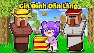 NABEE EM BÉ 24 GIỜ SỐNG CÙNG GIA ĐÌNH DÂN LÀNG TRONG MINECRAFT*NABEE GIA ĐÌNH DÂN LÀNG 👶👨‍🌾