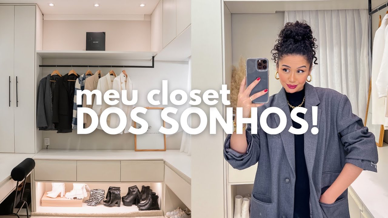 TOUR COMPLETO PELO MEU CLOSET! - YouTube