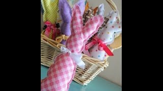 пасхальные кролики из ткани //// Easter bunnies made of cloth