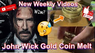 John Wick Gold Coin? Melt:   W2m?  #trashtreasure #melt #casting #coin #foundry