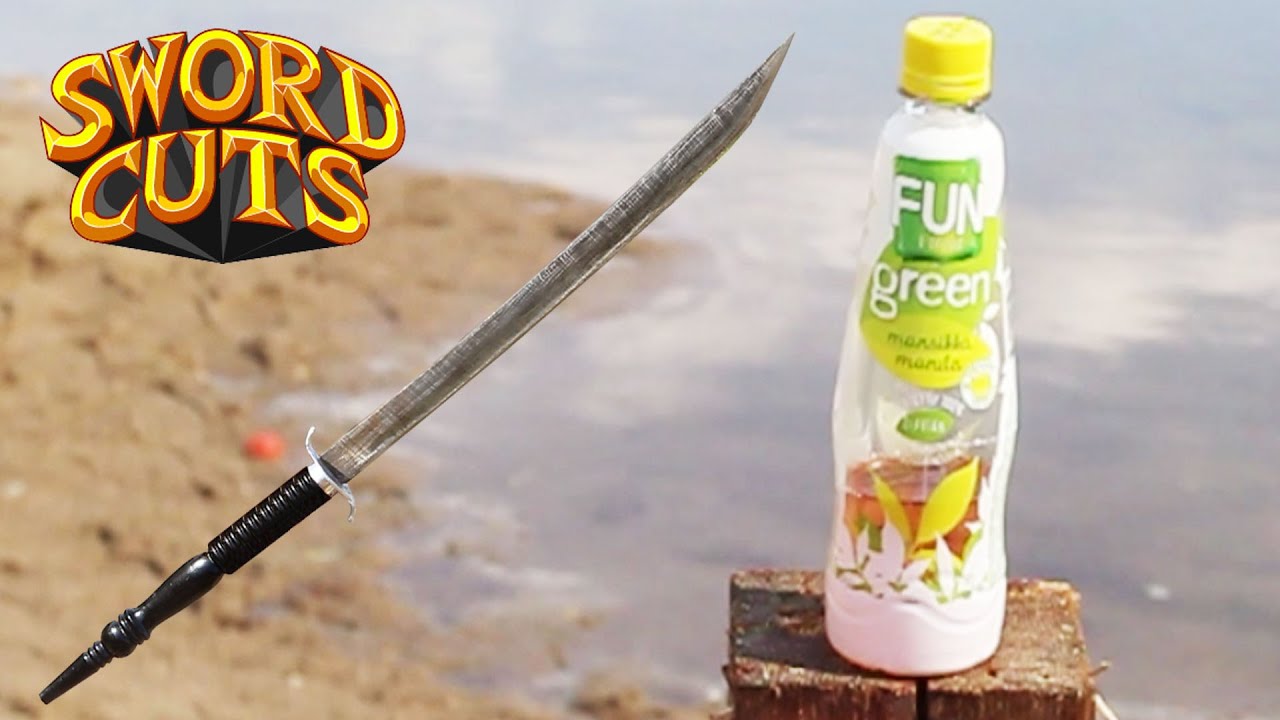 Swords and Axe vs plastic bottles Sword Cuts Episode 9 YouTube