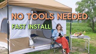 REDCAMP Canopy Camping Tent Inner Tent converts 10x10 canopy into a 4–6 person camping tent