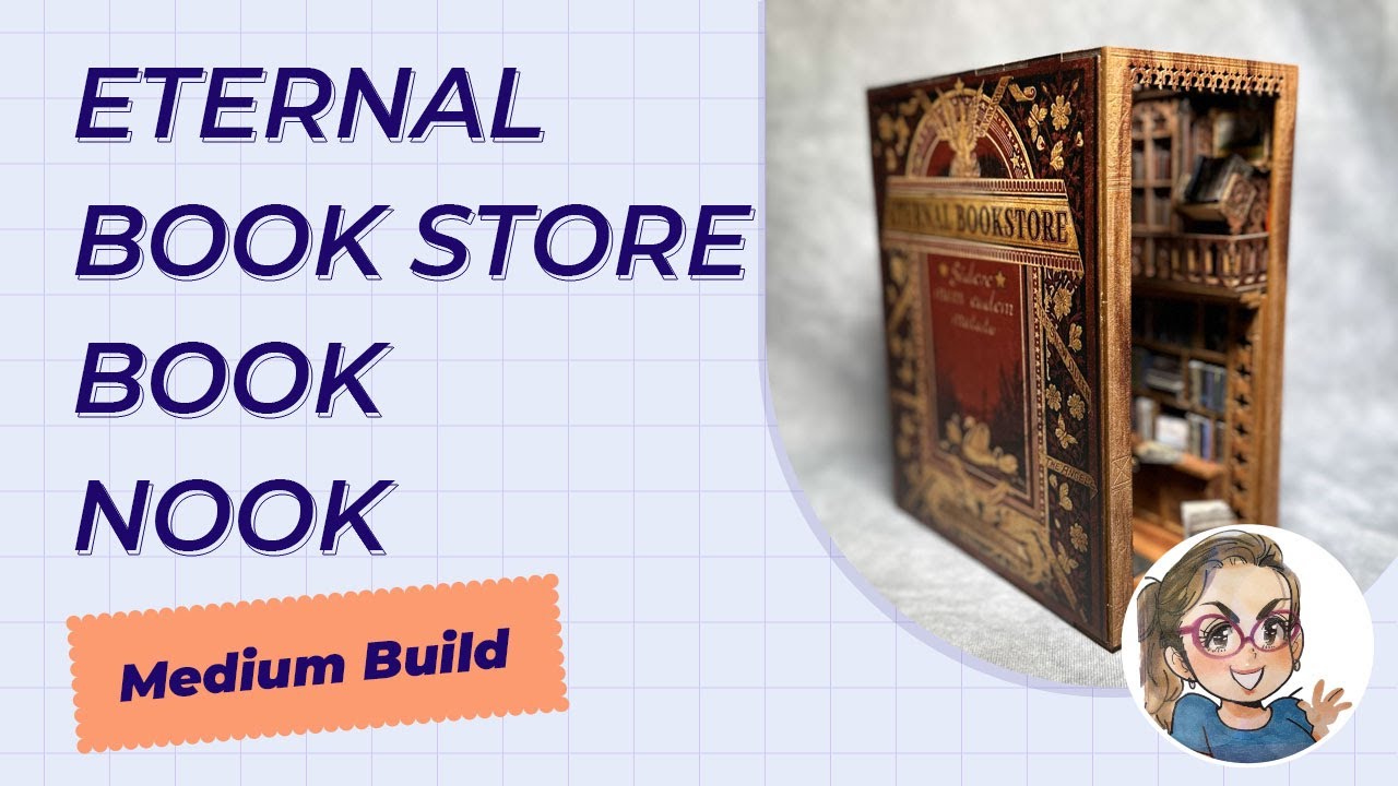 Building the Eternal Book Store Book Nook: A Detailed DIY Journey Book Nook  by Cutebee 