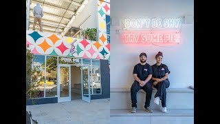 Small businesses in the wake of COVID19 pandemic: Pink Pie in Wynwood, Miami on Monday with Manny.