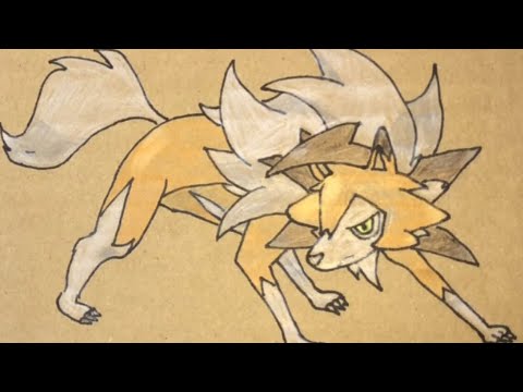 ポケモン ルガルガン たそがれのすがた 虹パパ 塗ってみた2枚目 Pokemon Youtube