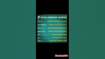 Excel Interview Shortcuts #shortvideo #education #trending #shorts #exam #motivation #excel