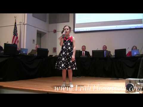 Leah Thompson Singing God Bless the USA 12-16-2010