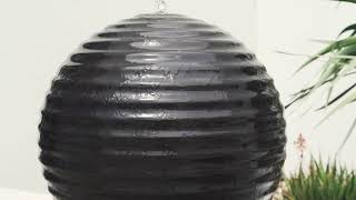 Round Sphere Indoor Outdoor Water Fountain Instruction Video