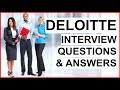 DELOITTE Interview Questions And Answers (BIG FOUR Accounting Firm Interview Questions!)