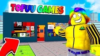 I opened the TOFUU GAME COMPANY and made MILLIONS (Roblox)