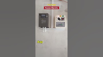 7.5kw invt VFD installation #shorts #solar #vfd #electrical #youtubeshorts