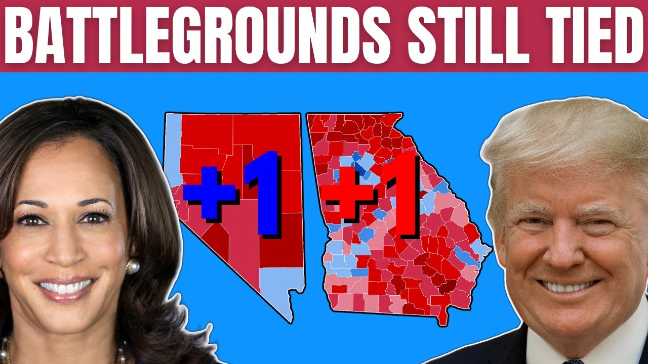 7 Battleground States Poll Still Tied - YouTube