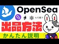 【NFT】opensea出品方法・ETHとpolygon両方解説│Freeze機能使い方│2022年
