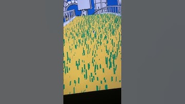Adding some grass to my 3D website . #creativecoding #threejs #b3d #webdesign