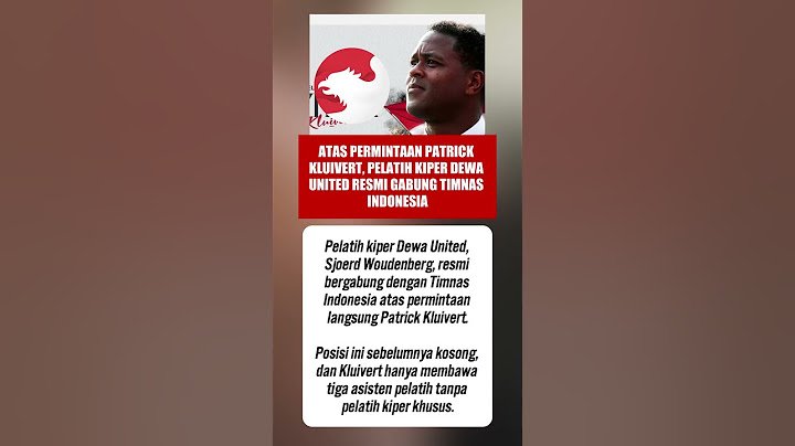 Patrick Kluivert Pilih Pelatih Kiper Dewa United untuk Perkuat Timnas Indonesia