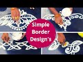 Easy  simple border  friday kolammungitlo muggulu