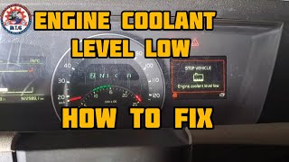 Engine cooling fan malfunction | Coolant level low warning | How to fix Coolant level low warning