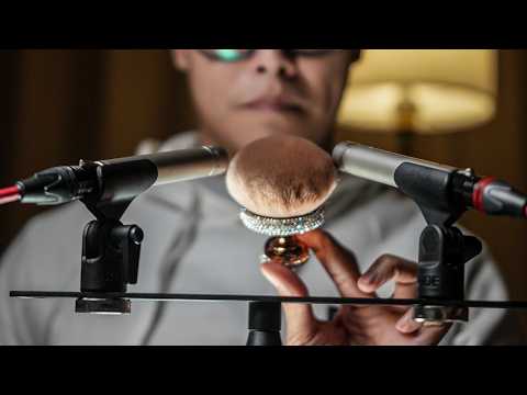 Ear Brushing ASMR with Feather & Makeup Brushes for Deep Sleep (No Talking)