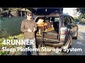 4Runner Sleeping Platform Storage System Overview