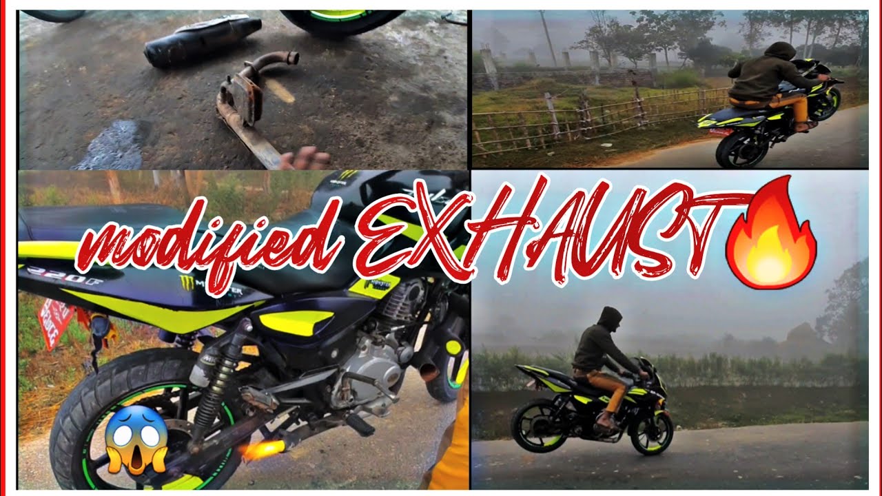 modified exhaust😱 modified exhaust sound bike🔥 modified exhaust sound