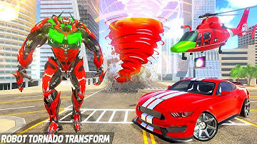 Tornado Robot Car Transform War Shooting Fighting Game | Android iOS Gameplay