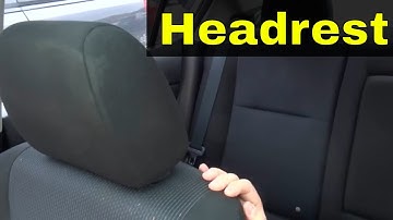 How To Remove A Car Seat Headrest-Easy Tutorial
