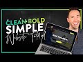 Create a Simple Website in Wordpress: Clean, Bold, Simple Style