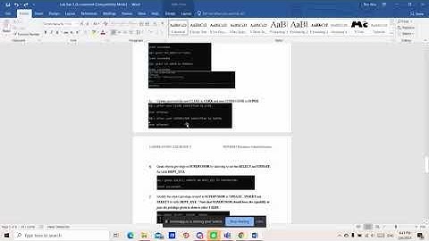 LAB EXERCISE 3 DBA 01DDT19F1089