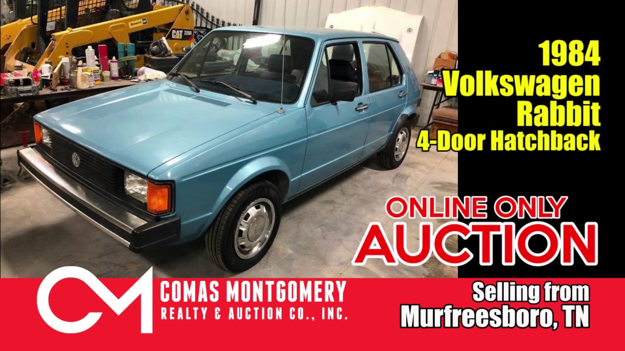 Online Auction featuring 1984 Volkswagen Rabbit 4-Door Hatchback - Bid ...