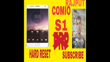 Comio s1 hard reset