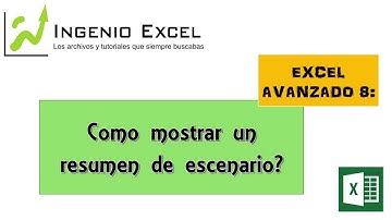 Excel Avanzado 8: Como crear un escenario 2