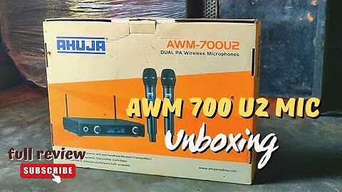 AHUZA AWM 700 U2 MICROPHONE UNBOXING |ahuza mic700 U2 review