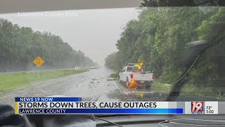 Storms Down Trees in Lawrence County, Cause Outages | June 1, 2026 | News 19 at 5:00