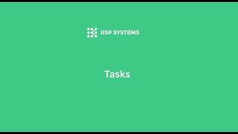 Task management in KRISP POS