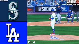 Dodgers vs. Mariners Simulation | 7/27/26 | MLB The Show 26 PS5 Gameplay