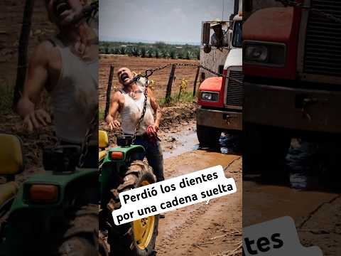 Perdió 3 dientes por una cadena suelta !! 😱