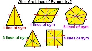 Visit http://ilectureonline.com for more math and science lectures! In this video I will show how to draw lines of symmetry and how 