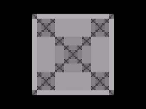 Gray scale square fractal zooming 2