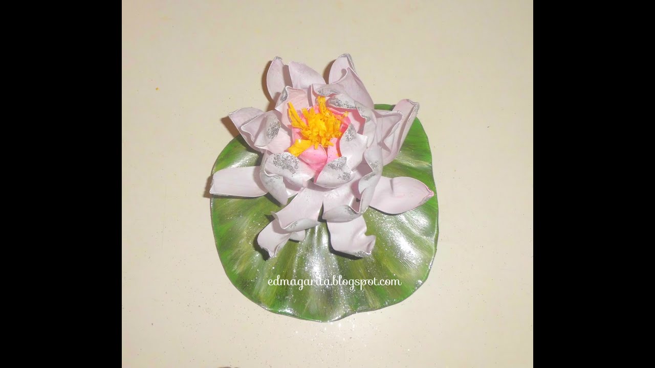 Flor de Loto con botella de plástico-tutorial #how #diy #art #artist #artist #craft #howto #reels