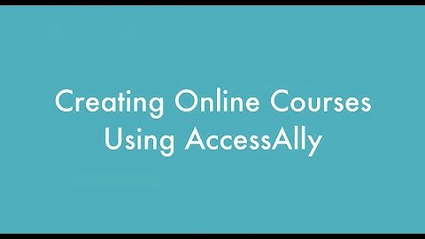 Create an Online Course Using Wordpress and AccessAlly