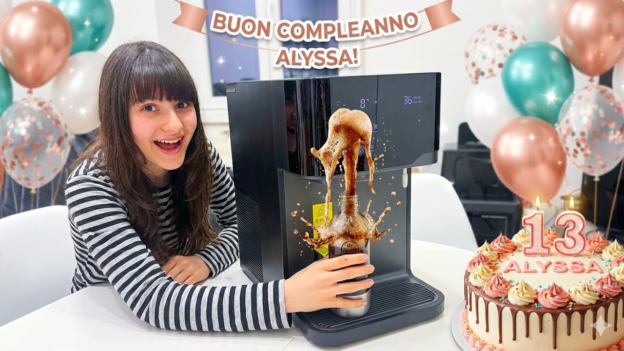 13 ANNI DI ALYSSA! 🎉 Il regalo più incredibile: Coca-Cola e Tè magico! 🥤☕ Hydrofast C300