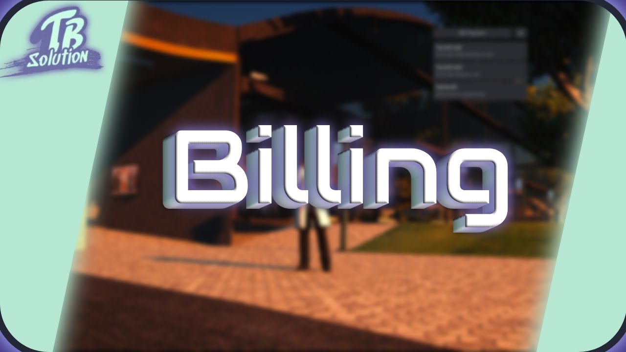 [FiveM] TBS Billing Script [ESX/QB/QBOX]