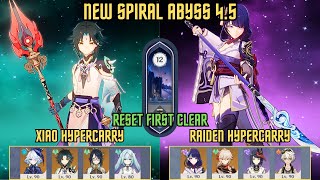 New C0 Xiao Xianyun Hypercarry & C3 Raiden Shogun Hypercarry Floor 12 Genshin Impact 4.5