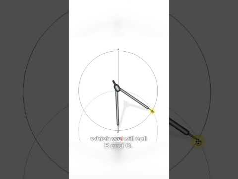 Inscribed Equilateral Triangle in ONE Compass Move!