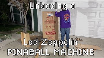 Unboxing a new Led Zeppelin Pinball Machine