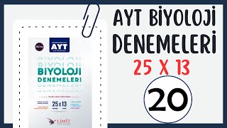 20. AYT BİYOLOJİ DENEMESİ - LİMİT YAYINLARI